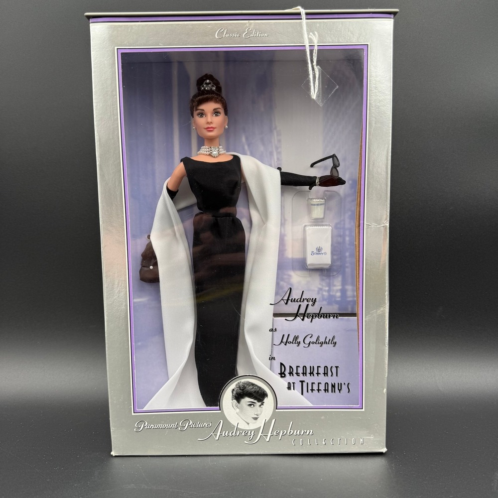 Barbie Audrey Hepburn Breakfast Tiffany's Holly Golightly Doll 1998 Mattel 20355